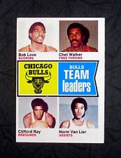 1974 Topps Set Break #84 Bulls Leaders Bob Love Chet Walker Van Lier en muy buen estado segunda mano  Embacar hacia Argentina