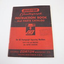 Gorton pantograph engraving for sale  New Philadelphia