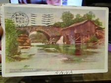 Vintage Old Postcard NEW YORK Ferndale Mill Stone Bridge Wheat or Flour Grist  for sale  Shipping to Canada