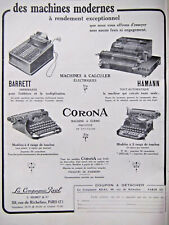 Publicité presse 1929 d'occasion  Longueil-Sainte-Marie