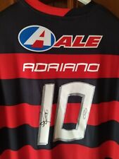 Maglia da Calcio N10 Adriano Flamengo Autografata Originale Olimpykus Importata, usato usato  Roma