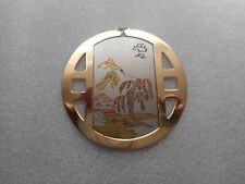 Vintage damascene pendant for sale  Stockton