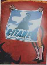 Gitanes affiche originale d'occasion  Velleron