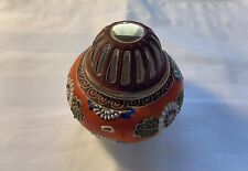 Vintage Satsuma Moriage Porcelain Incense Burner for sale  Shipping to South Africa