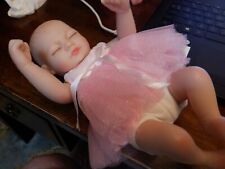 Boneca de vinil silicone bebê renascido life like NPK Pinky recém-nascido GF-7057 M 10" menina, usado comprar usado  Enviando para Brazil