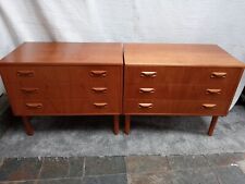 A Pair Of G Plan Mid Century Teak Draws On Wooden Legs  for sale  Shipping to South Africa