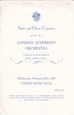 Concert programme 1963 for sale  LONDON