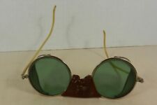 De colección. Gafas de seguridad soldadura Steampunk industriales lentes verdes pantallas metálicas segunda mano  Embacar hacia Argentina