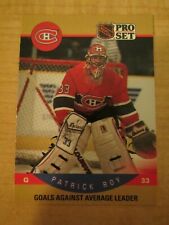 1990-91 Pro Set Series 1 Hockey Gols Contra o Líder Médio Patrick Roy #399 comprar usado  Enviando para Brazil