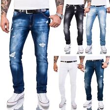 Rock Creek Herren Designer Jeans Slim Fit Hose Destroyed Look Denim W29-W40 M48 comprar usado  Enviando para Brazil