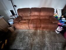 chocolate brown sofa for sale  Compton