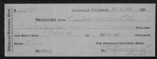 Leadville 1920 american for sale  Norwalk