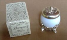 Vintage Avon Sonnet Cream Sachet Baroque Glass Jar 2 Oz Size with Original Box for sale  Eau Claire