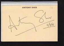 Anthony sher autograph for sale  SHEFFIELD