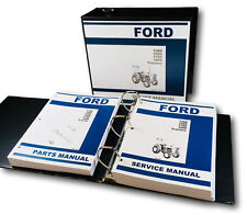 Used, FORD 1300 1500 1700 1900 TRACTOR SERVICE REPAIR SHOP MANUAL PARTS CATALOG BINDER for sale  Brookfield