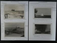 WW2 4 fotos oficiales portaaviones HMS Furious tomadas en cubierta censurado AC56 segunda mano  Embacar hacia Mexico