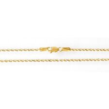 Corrente de corda de ouro amarelo sólido 14K 2,5 gramas L: 1,2 mm L: 16 polegadas (40 cm) N-1104-1 comprar usado  Enviando para Brazil