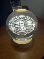 Lampada sfera cristallo usato  Marino