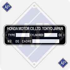 Plaque mines honda d'occasion  Poix-Terron