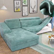 Capa de sofá de pelúcia em forma de L de veludo para móveis elásticos capa de sofá de canto elástica comprar usado  Enviando para Brazil