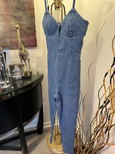 Usado, Macacão jeans elástico formato bonito lisonjeiro alta casa ~ Tamanho. L comprar usado  Enviando para Brazil