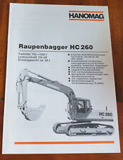 HANOMAG excavadora HC 260 1989 folleto máquina de construcción tractor segunda mano  Embacar hacia Argentina