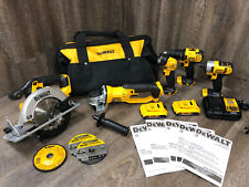 OPEN Dewalt 20V Max 5 Tool Compact Combo Kit Drill Grinder Impact Saw DCK512D2 for sale  Shipping to South Africa