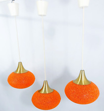 Luminárias pendentes meados do século moderno trio vintage laranja bola de açúcar abajur de teto comprar usado  Enviando para Brazil