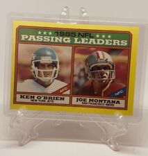 Ken O'BRIEN Joe MONTANA 1986 TOPPS KARTA PIŁKARSKA MIJANIE LIDERÓW #225 NM na sprzedaż  Wysyłka do Poland