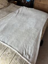 White fleece throw for sale  BRISTOL