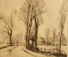 'The Roostings Farm' original 1930's etching illegibly pencil signed for sale  Shipping to South Africa