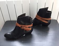 Bottines cuir noir d'occasion  Javron-les-Chapelles