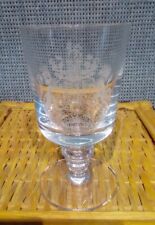 VINTAGE WEDGEWOOD GLASS SILVER JUBILEE GOBLET. 1977 for sale  Shipping to South Africa