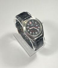 Vtg Victorinox Swiss Army Garrison Men's 40mm Quartz Watch 241083 New Battery for sale  Shipping to South Africa