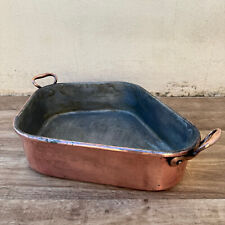 Antique dovetailed turbotiere fish pan copper tin lined 24042412 for sale  Shipping to South Africa