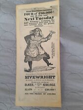 Sivewright lottery ticket for sale  RAYLEIGH