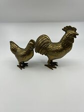 Rooster hen brass for sale  Shipping to Ireland