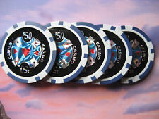 es.5 CASINO POKER LASER CHIP /  Valor de juego (Spielwert) 5x  $50 (#744) 31.7 comprar usado  Enviando para Brazil