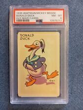 1935 - Old Look Donald Duck - Whitman / Mickey Mouse - Old Maid Cards - PSA 8  segunda mano  Embacar hacia Argentina