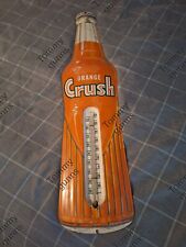 Original Orange Crush Bottle Thermometer With Working Tube  for sale  Shipping to South Africa