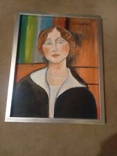 Oil painting modigliani for sale  MANCHESTER