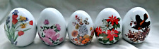 Lote de 5 huevos de Pascua Avon 1988 1987 regalos de porcelana de la naturaleza segunda mano  Embacar hacia Argentina