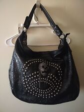 Usado, Bolsa feminina Hobo/ombro/mão cravejada com caveira comprar usado  Enviando para Brazil