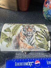 Tiger decoupage box for sale  NORTHAMPTON