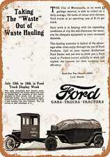 Metal Sign - 1925 Ford One Ton Truck and Trailer - Vintage Look Reproduction for sale  Minneapolis