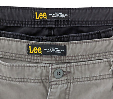 Lote de shorts Lee cargo 40x10 cinza preto 100% algodão roupa de trabalho ao ar livre anos 90 comprar usado  Enviando para Brazil