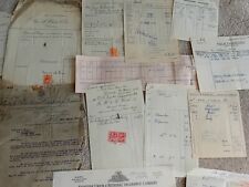 Vintage ephemera invoices for sale  RETFORD