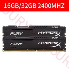 Used, 32GB 16GB DDR4 PC4-19200 2400MHz 1.2V Computer DIMM RAM For HyperX Fury LOT UK for sale  Shipping to South Africa
