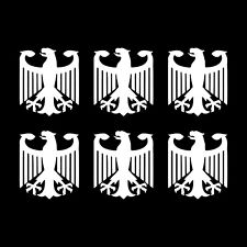 Usado, Pequeño conjunto de 6 calcomanías de vinilo águila alemana hoja de pegatinas de teléfono águila alemana segunda mano  Embacar hacia Argentina