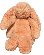 Jellycat Bashful Peach Bunny Plush Medium 12” Retired  HTF Rare for sale  Shipping to South Africa